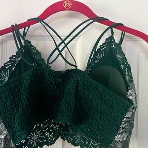 Elegant Green Lace Bralette